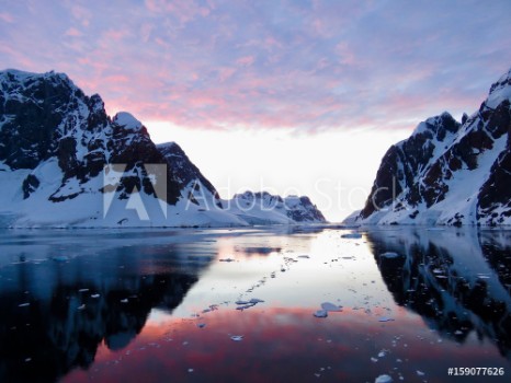Bild på Sonnenuntergang in der Antarktis